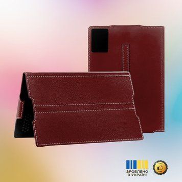 Чохол StatusCASE з екошкіри для планшета ONERugged T2 Ultra (бордовий) 2952927274 фото