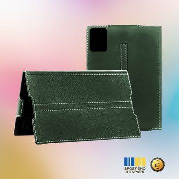Чохол StatusCASE з екошкіри для планшета Sigma mobile Tab A1035 Ultra (зелений темний) 2952927281 фото