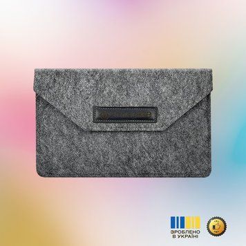 Чохол-конверт StatusCASE з повсті для планшета Poco Pad M1 (світло-сірий) 2952927412 фото