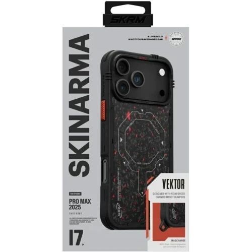Чохол-накладка Skinarma Vektor (Mag-Charge) iPhone 17 Pro Max (6.9") black 2882476600 фото